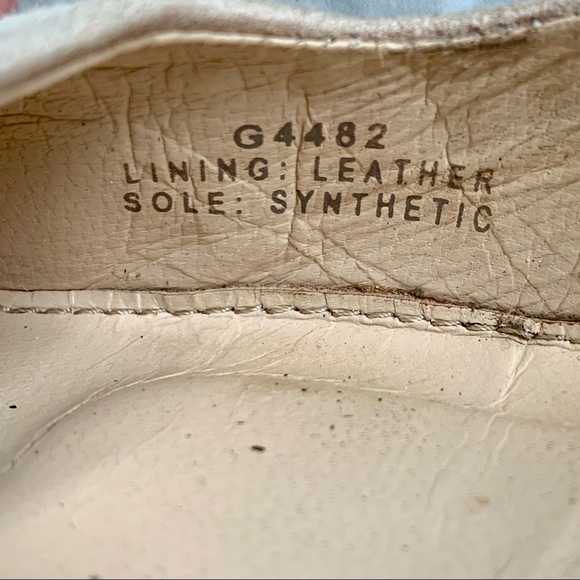 J. Crew Chunky Tortoise Heel Neutral Suede Shoes 8 - Picture 7 of 10